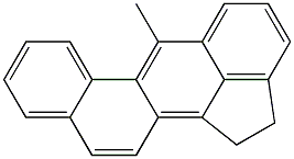 6-Methyl-1,2-dihydrobenz[j]aceanthrylene 结构式