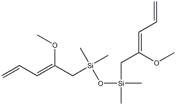 1-Methoxy-1,3-butadienyl(trimethylsilyl) ether 结构式