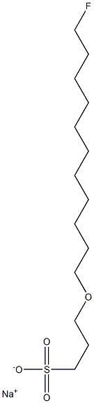 3-(11-Fluoroundecyloxy)-1-propanesulfonic acid sodium salt 结构式