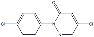 5-Chloro-2-(4-chlorophenyl)pyridazin-3(2H)-one 结构式