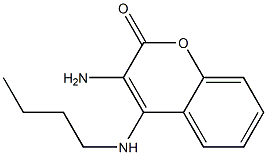 3-Amino-4-butylamino-2H-1-benzopyran-2-one 结构式