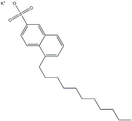 5-Undecyl-2-naphthalenesulfonic acid potassium salt 结构式