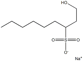 1-Hydroxynonane-3-sulfonic acid sodium salt 结构式