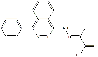 2-[2-(4-Phenylphthalazine-1-yl)hydrazono]propanoic acid 结构式