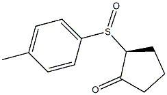 (2S)-2-[(4-Methylphenyl)sulfinyl]cyclopentan-1-one 结构式