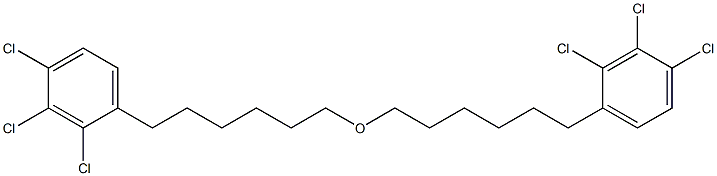 2,3,4-Trichlorophenylhexyl ether 结构式