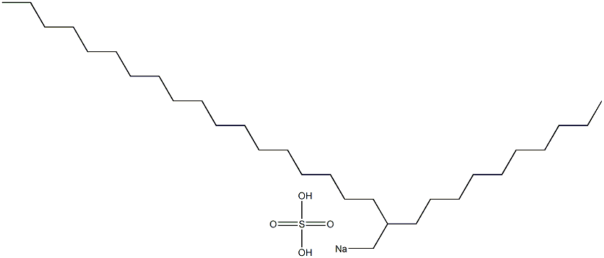 Sulfuric acid 2-decylicosyl=sodium salt 结构式