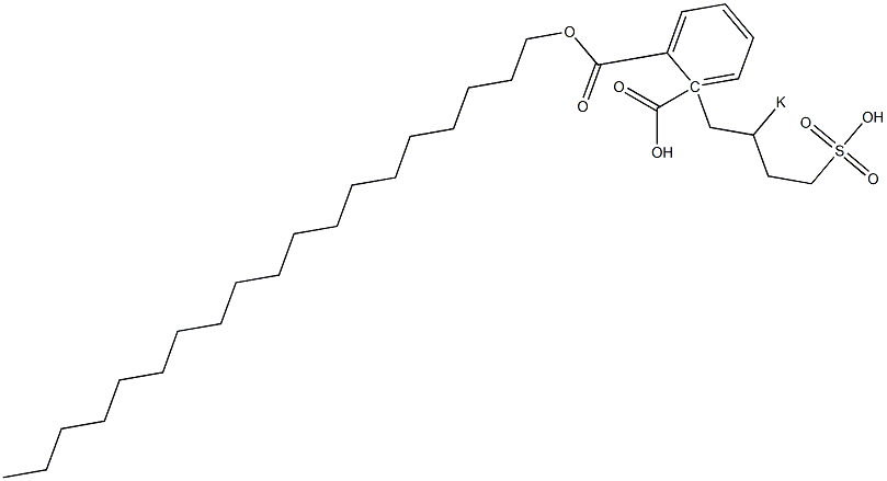 Phthalic acid 1-nonadecyl 2-(2-potassiosulfobutyl) ester 结构式