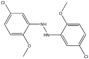 5,5'-Dichloro-2,2'-dimethoxyhydrazobenzene 结构式