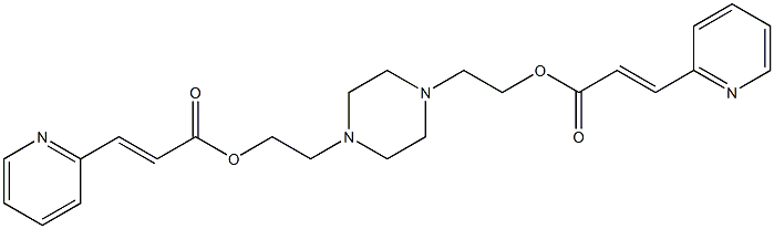 1,4-Piperazinediethanol bis(2-pyridineacrylate) 结构式