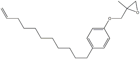 4-(10-Undecenyl)phenyl 2-methylglycidyl ether 结构式