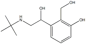 tert-Butyl-2-(3-hydroxy-2-hydroxymethylphenyl)-2-hydroxyethylamine 结构式