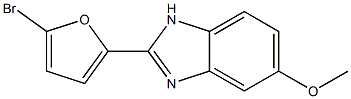 5-Methoxy-2-(5-bromofuran-2-yl)-1H-benzimidazole 结构式