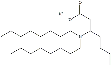 3-(Dioctylamino)heptanoic acid potassium salt 结构式