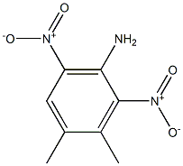 3,4-Dimethyl-2,6-dinitroaniline 结构式