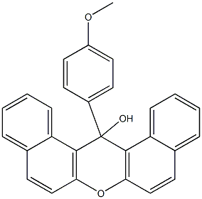 14-(4-Methoxyphenyl)-14H-dibenzo[a,j]xanthen-14-ol 结构式