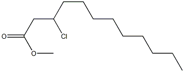 3-Chlorododecanoic acid methyl ester 结构式