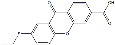 7-Ethylthio-9-oxo-9H-xanthene-3-carboxylic acid 结构式