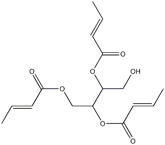 Tris[(E)-2-butenoic acid]3-(hydroxymethyl)propane-1,2,3-triyl ester 结构式