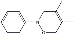 2-Phenyl-4,5-dimethyl-3,6-dihydro-2H-1,2-oxazine 结构式
