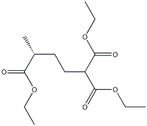 [R,(+)]-1,1,4-Pentanetricarboxylic acid triethyl ester 结构式