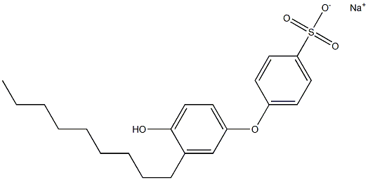 4'-Hydroxy-3'-nonyl[oxybisbenzene]-4-sulfonic acid sodium salt 结构式