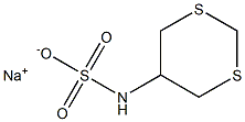 1,3-Dithiane-5-ylsulfamic acid sodium salt 结构式