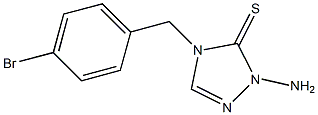 1-Amino-4-(p-bromobenzyl)-1H-1,2,4-triazole-5(4H)-thione 结构式