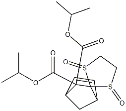 2,2-Bis(isopropoxycarbonyl)spiro[bicyclo[2.2.1]hept-5-ene-3,2'-[1,3]dithiolane]1',3'-dioxide 结构式
