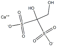 1,2-Dihydroxyethane-1,1-disulfonic acid calcium salt 结构式