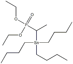 1-(Tributylstannyl)ethylphosphonic acid diethyl ester 结构式