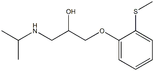 1-[(1-Methylethyl)amino]-3-[2-(methylthio)phenoxy]-2-propanol 结构式