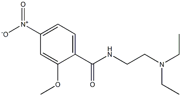 N-[2-(Diethylamino)ethyl]-2-methoxy-4-nitrobenzamide 结构式