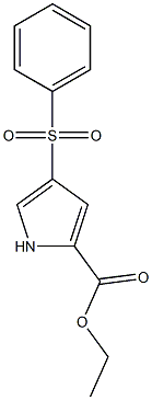 4-(Phenylsulfonyl)-1H-pyrrole-2-carboxylic acid ethyl ester 结构式