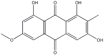 1,3,8-Trihydroxy-6-methoxy-2-methylanthraquinone 结构式