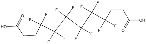 4,4,5,5,6,6,7,7,8,8,9,9-Dodecafluorododecanedioic acid 结构式