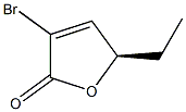 (R)-3-Bromo-5-ethyl-2(5H)-furanone 结构式