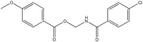 4-Methoxybenzoic acid [[4-chlorobenzoyl]amino]methyl ester 结构式