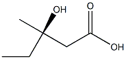 (R)-3-Hydroxy-3-methylpentanoic acid 结构式