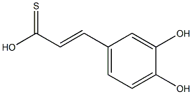 (E)-3-(3,4-Dihydroxyphenyl)propenethioic acid 结构式