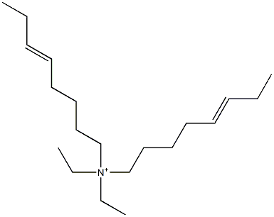 N,N-Diethyl-N,N-di(5-octenyl)aminium 结构式