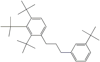 1-(2,3,4-Tri-tert-butylphenyl)-3-(3-tert-butylphenyl)propane 结构式