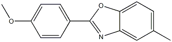 2-(4-Methoxyphenyl)-5-methylbenzoxazole 结构式