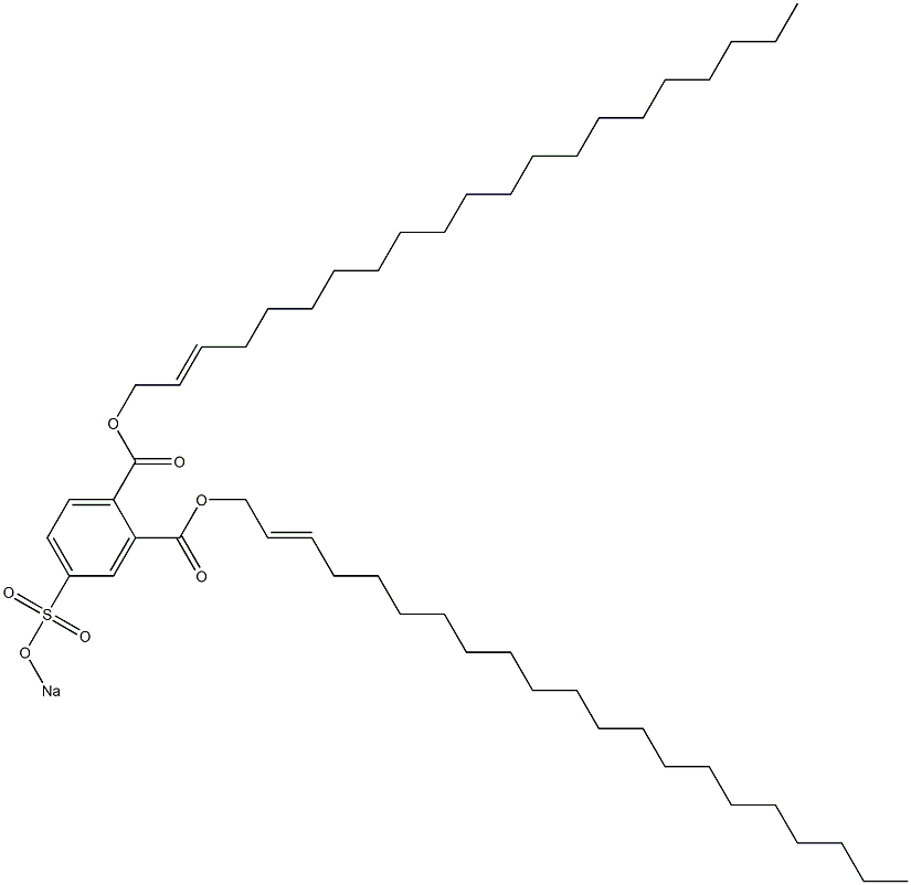 4-(Sodiosulfo)phthalic acid di(2-henicosenyl) ester 结构式