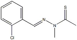 N'-(2-Chlorobenzylidene)methylthioacetohydrazide 结构式