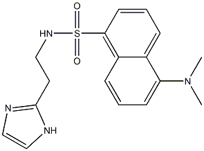 2-[2-[[5-(Dimethylamino)naphthalen-1-yl]sulfonylamino]ethyl]-1H-imidazole 结构式