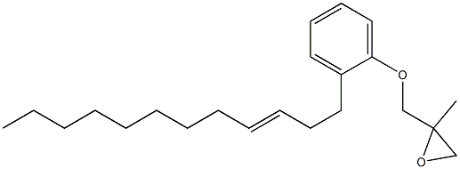 2-(3-Dodecenyl)phenyl 2-methylglycidyl ether 结构式