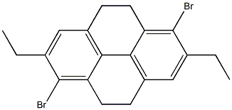4,5,9,10-Tetrahydro-1,6-dibromo-2,7-diethylpyrene 结构式