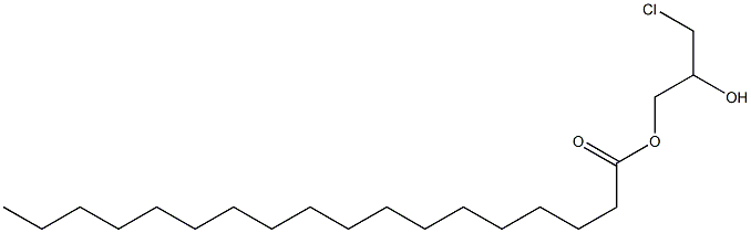 Octadecanoic acid 3-chloro-2-hydroxypropyl ester 结构式