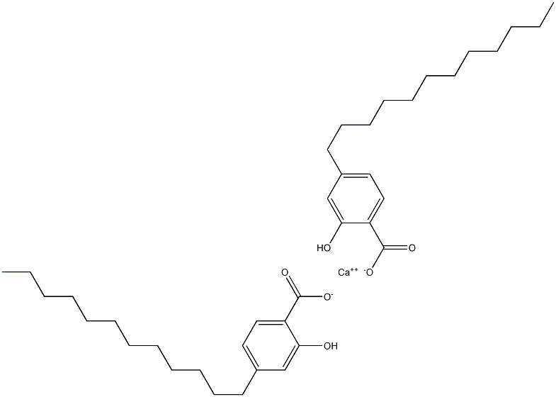 Bis(4-dodecyl-2-hydroxybenzoic acid)calcium salt 结构式